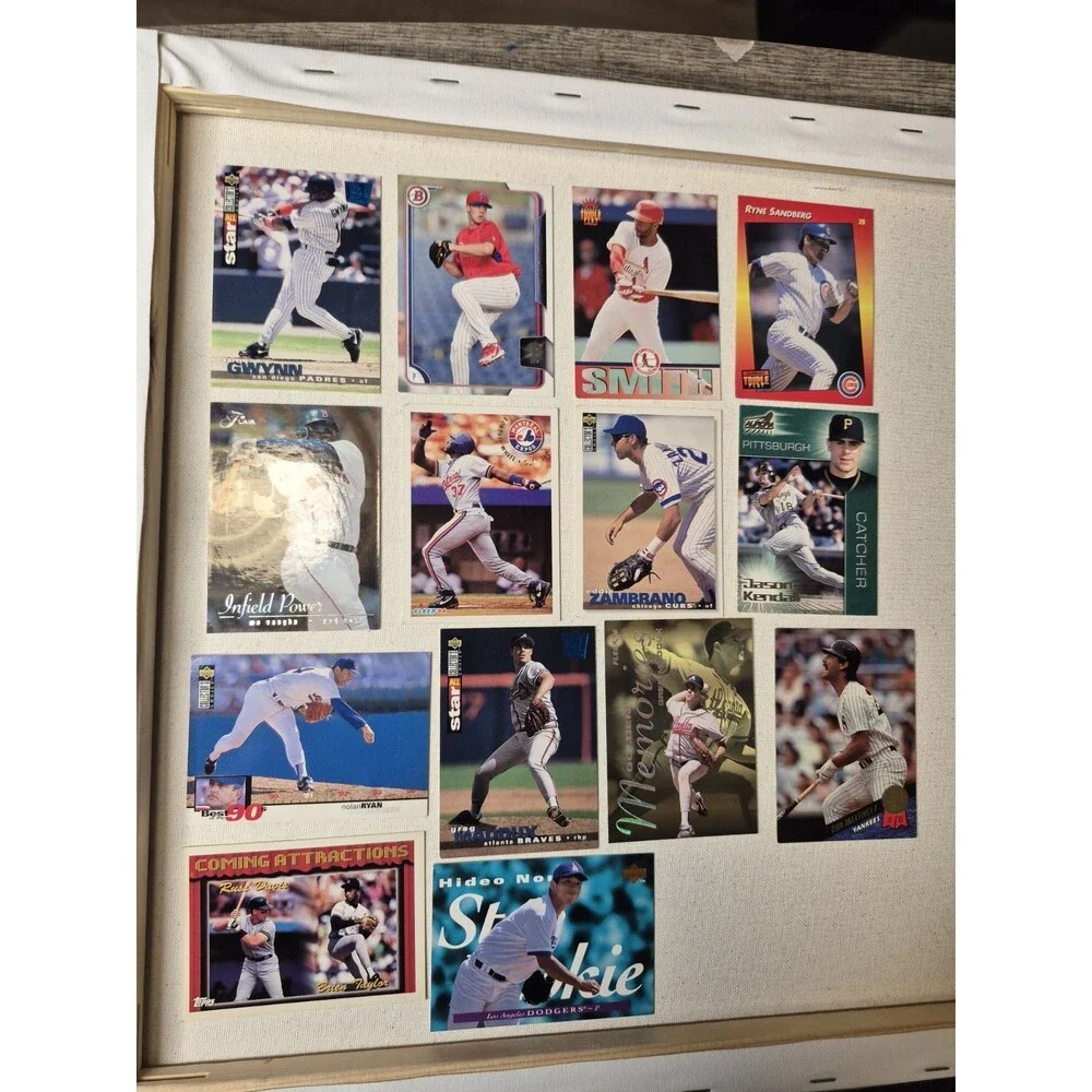 15 Card MLB Baseball Card Lot Gwynn Sandberg Nolan Ryan Don Mattingly Nomo Frank